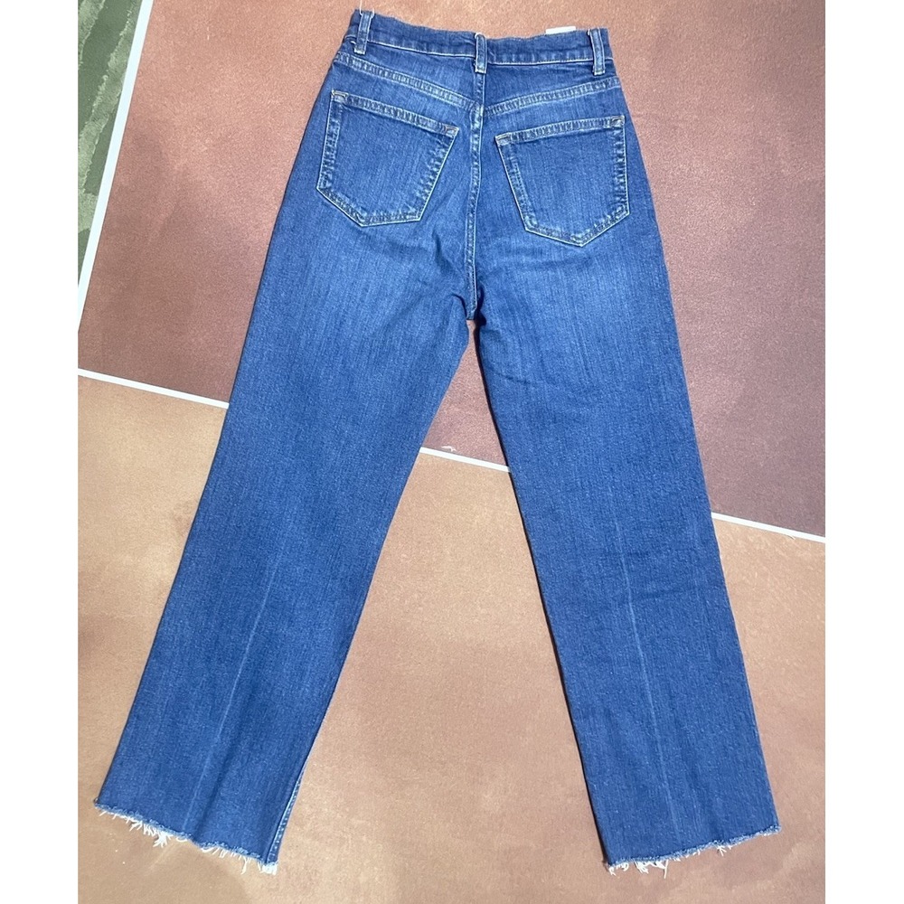 Reformation Wilder High Rise Wide Leg Cropped Jeans Salinas Size 24 Preppy - Picture 6 of 13
